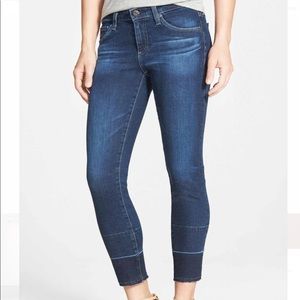 AG Adriano Goldschmied Hem Cropped Jeans